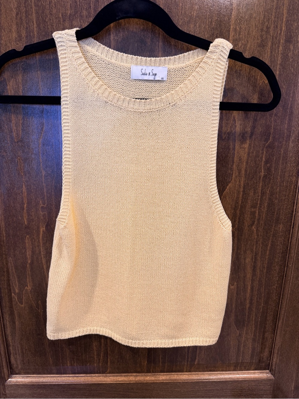 Butter Yellow Knit Tank Top